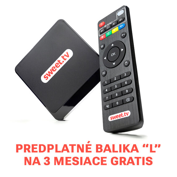 Prijímač SWEET.TV + 3 mesiace zdarma - 69 €